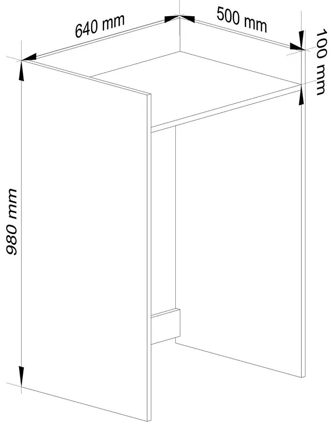 Szafka nad pralkę z półką grafit + szary H1-E19