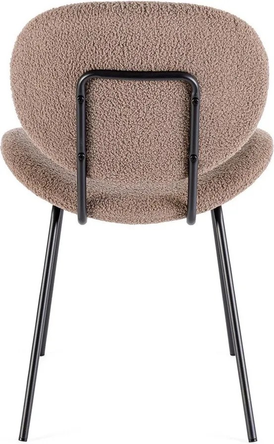 Beżowe tapicerowane krzesło Maddie – Yes Everyday