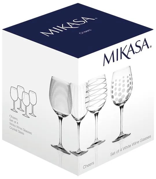 Zestaw 4 kieliszków do wina Mikasa Cheers, 450 ml