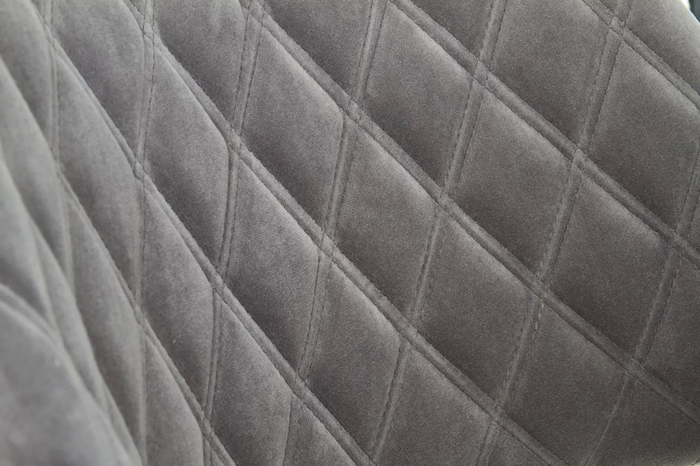 Krzesło K396 VELVET szare HALMAR
