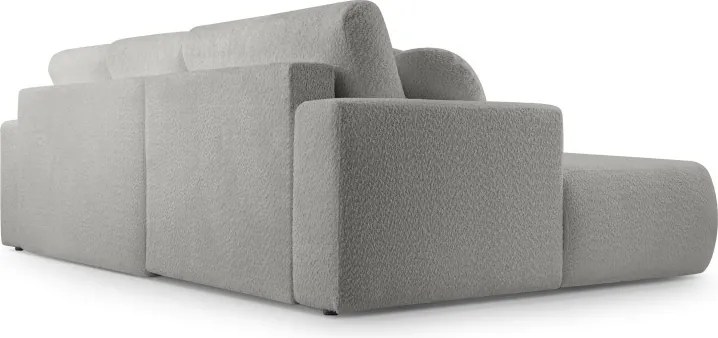 Narożnik VELO wolnostojący układ L strona Prawa z funkcją spania w tkaninie Coral 75