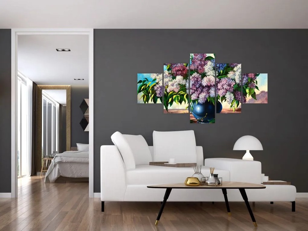 Obraz - Bukiet bzu (125x70 cm)