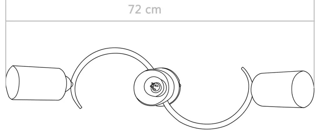 Listwa sufitowa z ceramicznymi kloszami - EX210 B3-T57