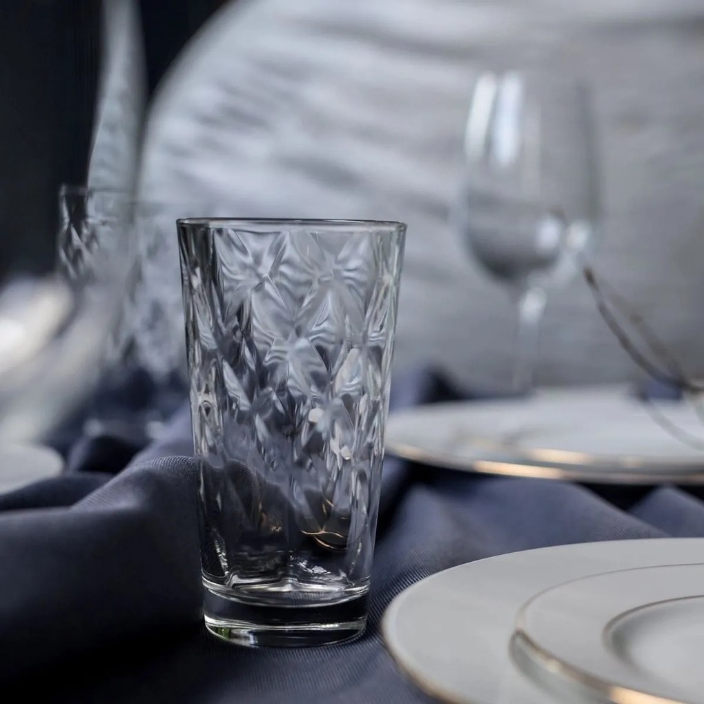 Bormioli Rocco 6-częściowy zestaw szklanek na long drink Kaleido, 370 ml, 370 ml