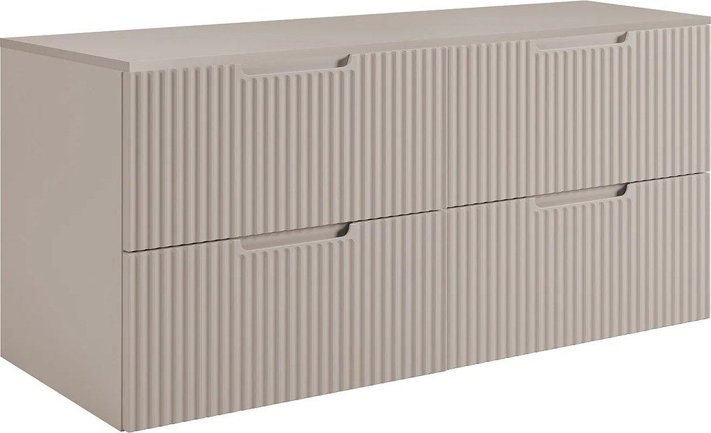 Szafka łazienkowa, kaszmir, 160 (2 x 80) x 58,6 x 46 cm