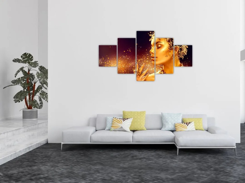 Obraz - Złota Królowa (125x70 cm)