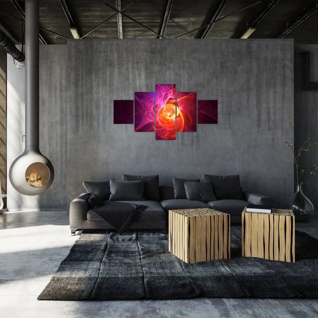 Nowoczesny abstrakcyjny obraz (125x70 cm)