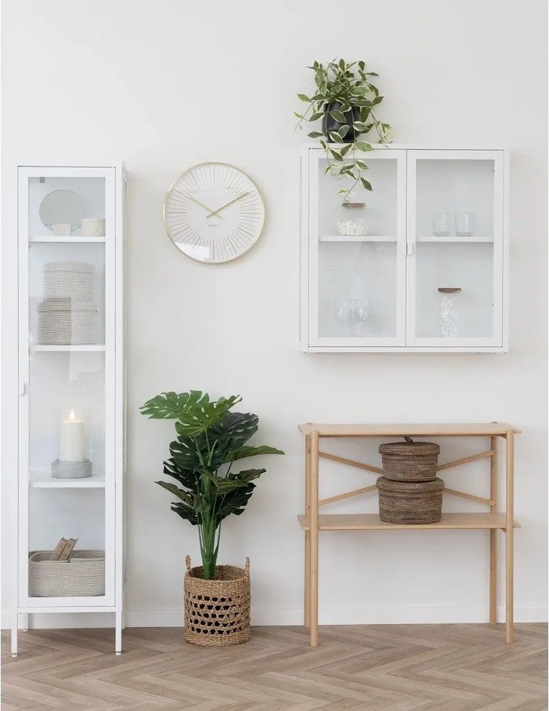 Biała metalowa witryna 40x180 cm Brisbane – House Nordic