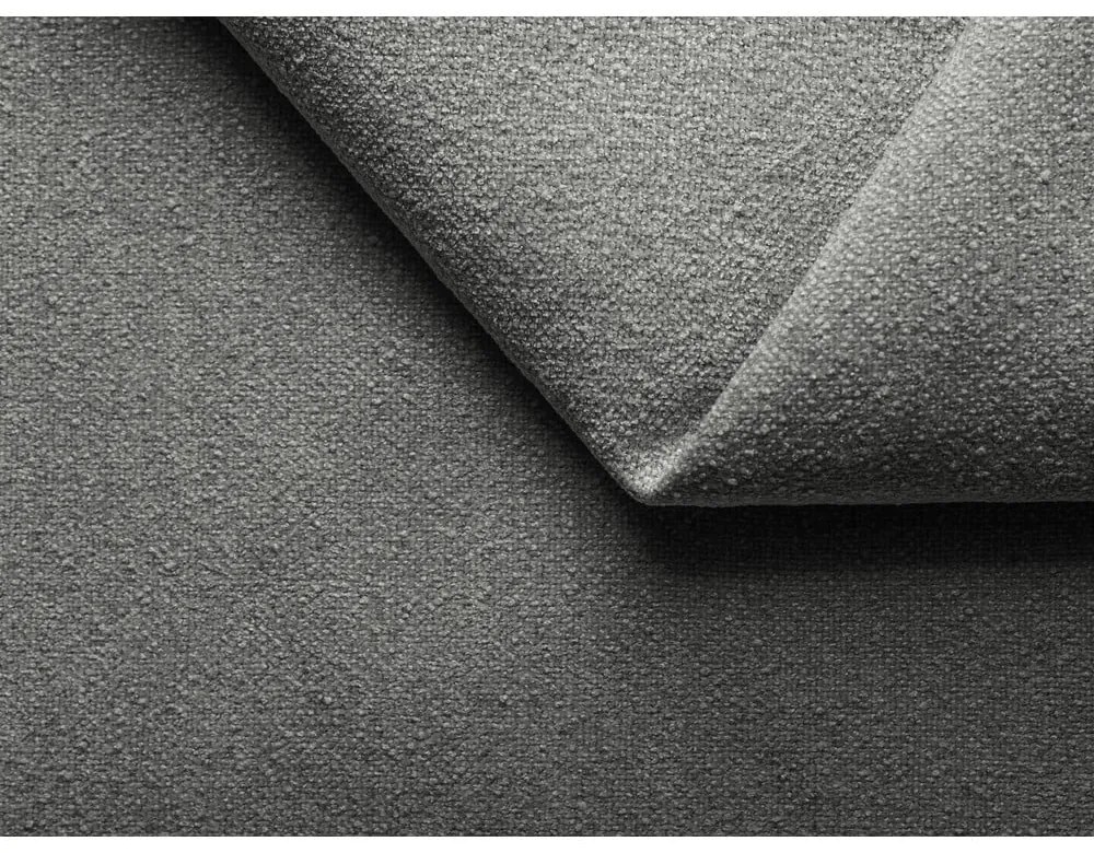 Szare łóżko kontynentalne ze schowkiem 180x200 cm Palta – Makamii