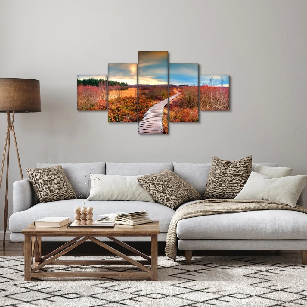 Obraz - Jesienna podróż krainą (125x70 cm)