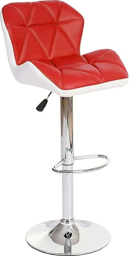 Stołek barowy MCW-A92,  czerwony