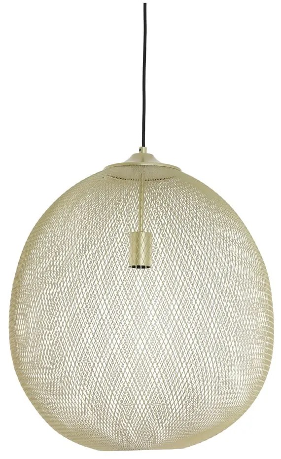 Lampa wisząca w kolorze złota z metalowym kloszem ø 50 cm Moroc – Light &amp; Living