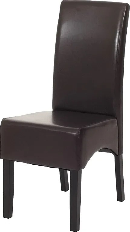 Krzesło do jadalni Littau,  brąz, ciemne nogi