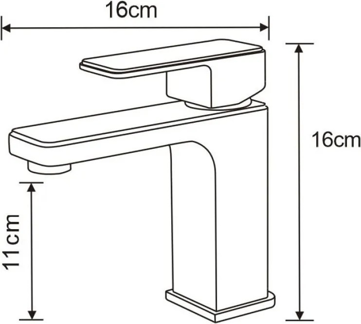 Mexen Cetus bateria umywalkowa, czarna - 744300-70