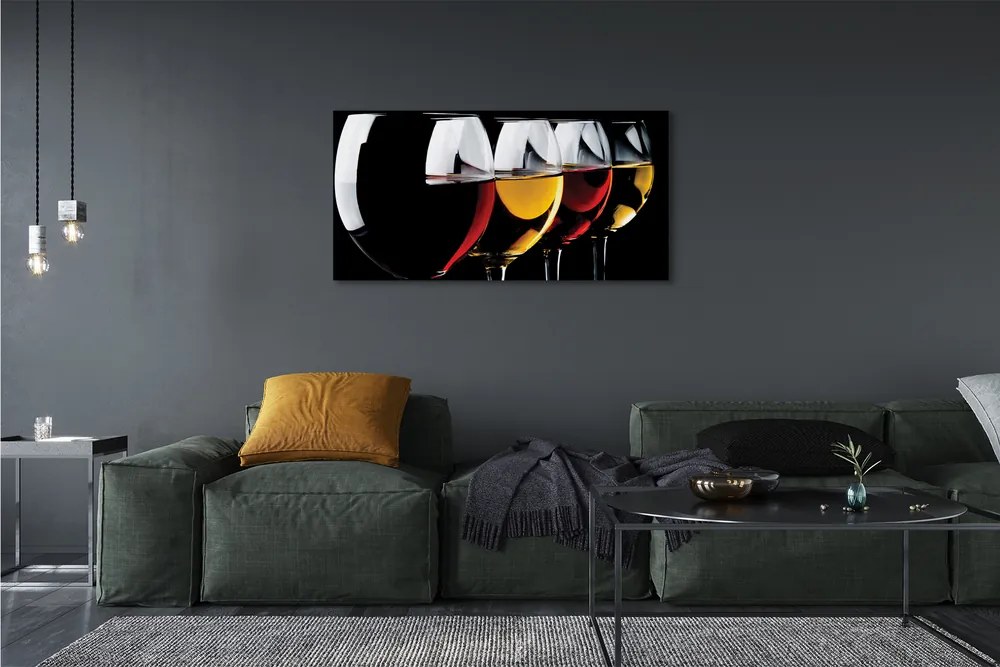 Fotoobraz na płótnie Minimalistyczne Kieliszki W Czerni