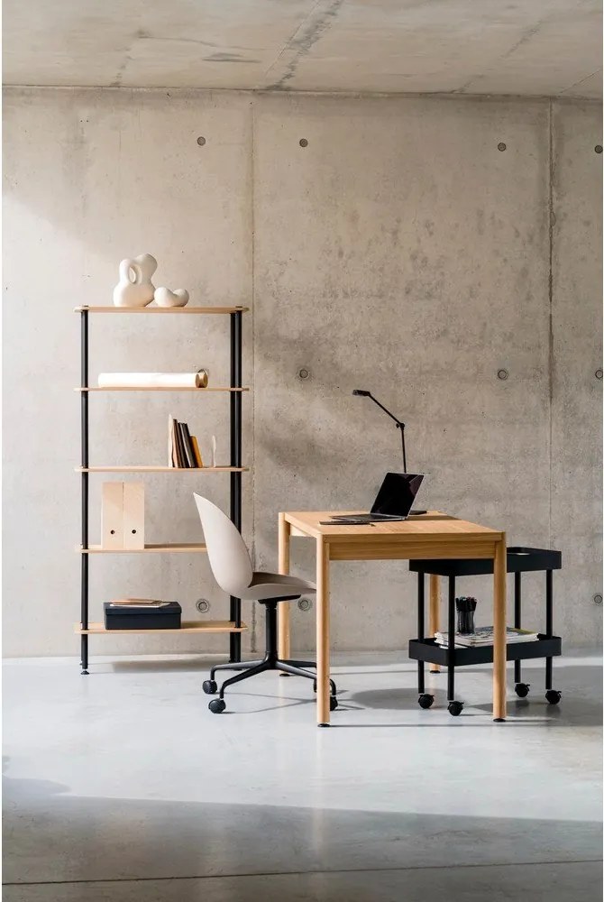 Regał w dekorze dębu w naturalnym kolorze 80x163x35 cm Teidi – noo.ma