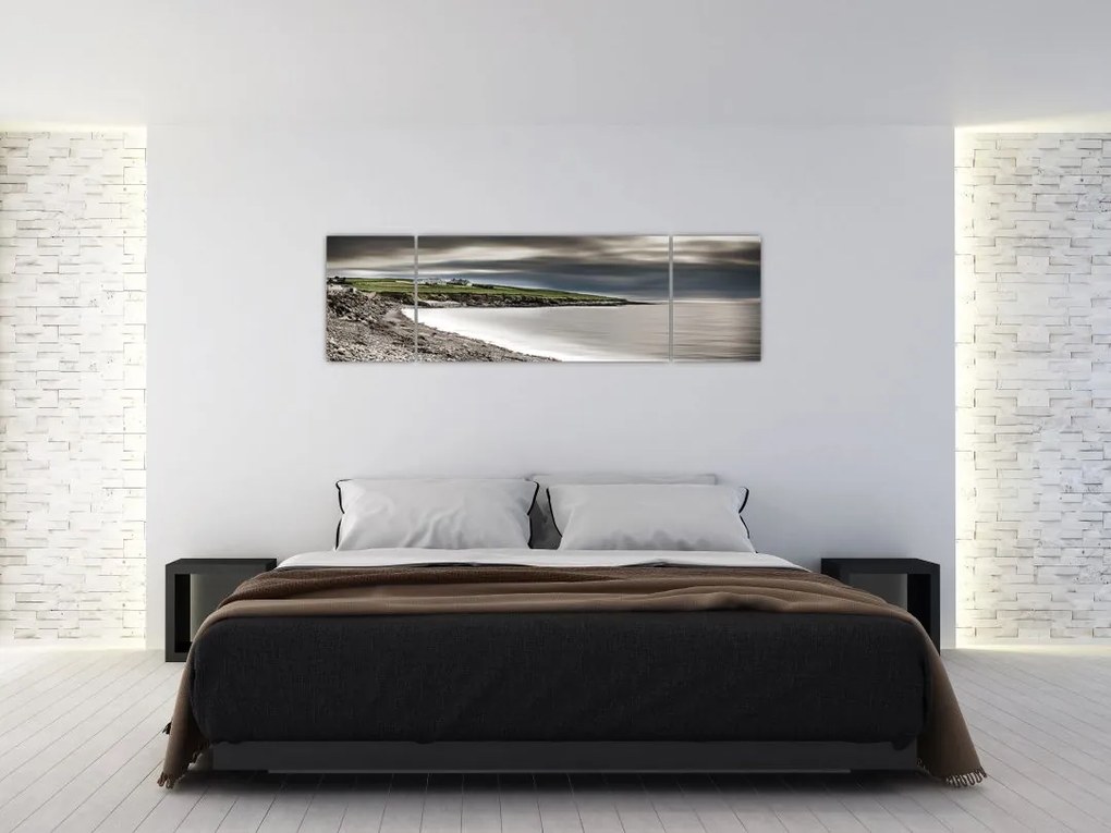 Obraz jeziora o zmierzchu (170x50 cm)