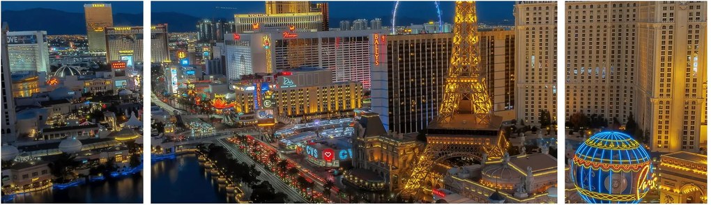 Obraz - Las Vegas (170x50 cm)