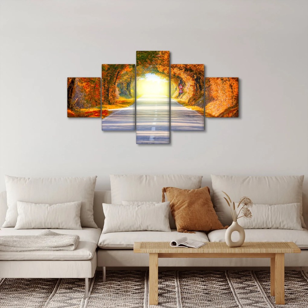 Obraz - Brama wykonana z koron drzew (125x70 cm)