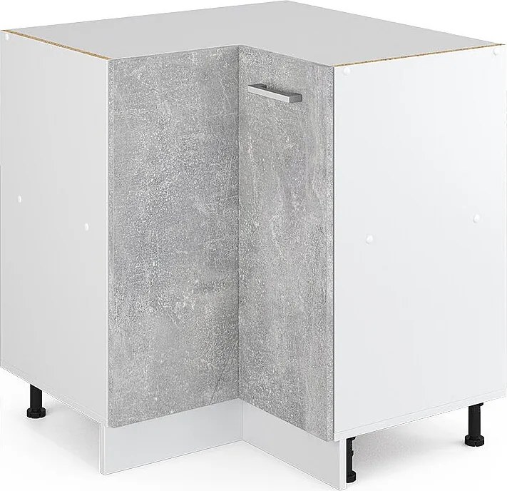 Szafka narożna beton 75.6x46x81.6 r-line