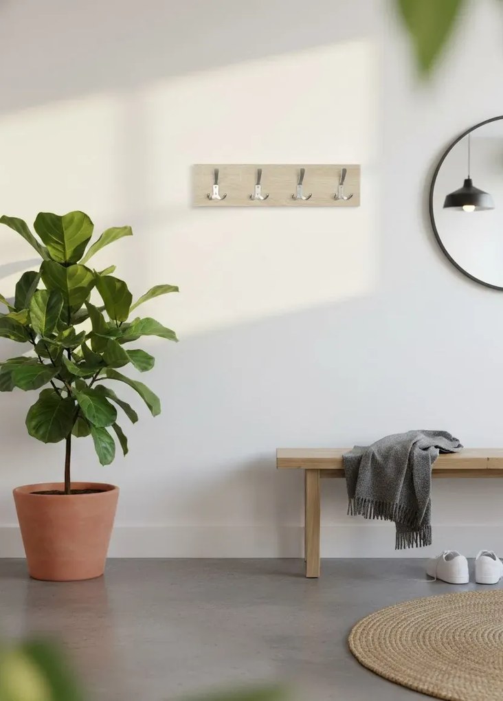 Minimalistyczny Wieszak Na Ubrania Dąb Sonoma D3-R60