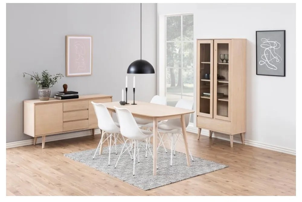 Naturalna witryna w dekorze dębu 80x178 cm Nagano – Actona