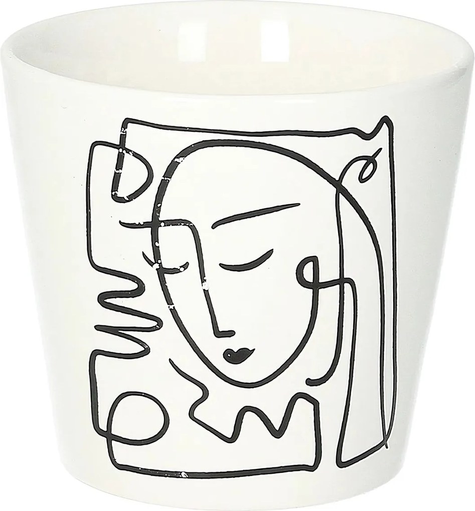Osłona na doniczkę Face II 12cm