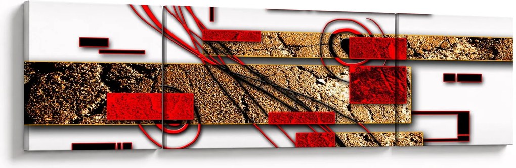 Obraz abstrakcji (170x50 cm)