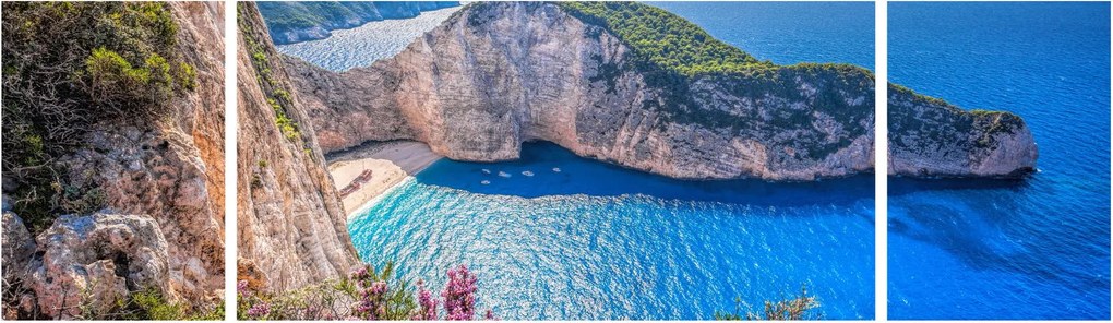 Obraz - Plaża Navagio, Grecja (170x50 cm)