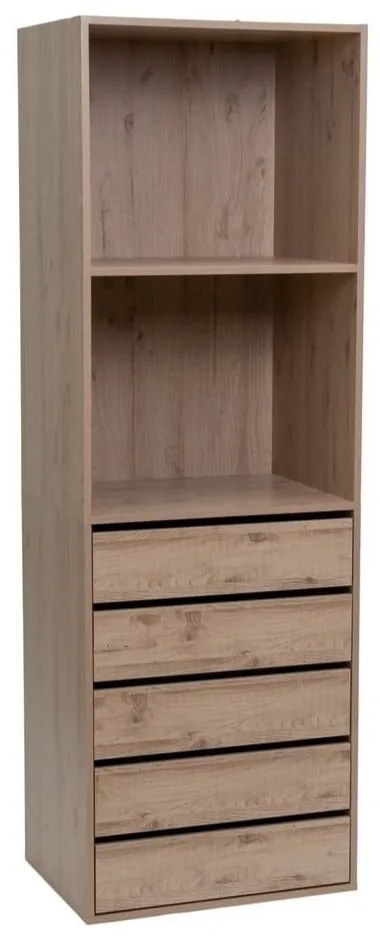 Otwarta szafa modułowa w dekorze dębu w naturalnym kolorze 60x180x45 cm Modular – Casa Selección