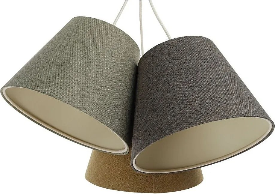 Lampa wisząca ENTURO TRIO żółta/zielona/szara