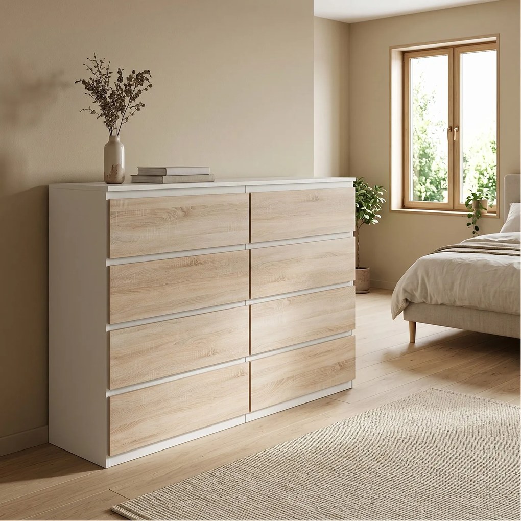 Komoda NUDO 120 cm do Salonu Sypialni Biały