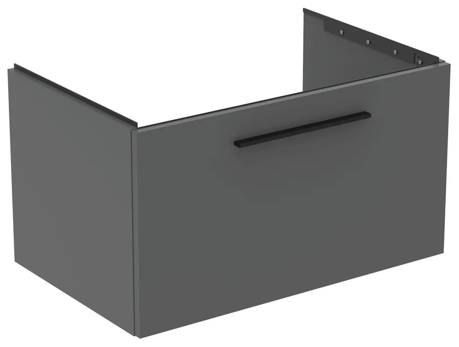 Szara wisząca szafka pod umywalkę 80x44 cm i.Life B – Ideal Standard