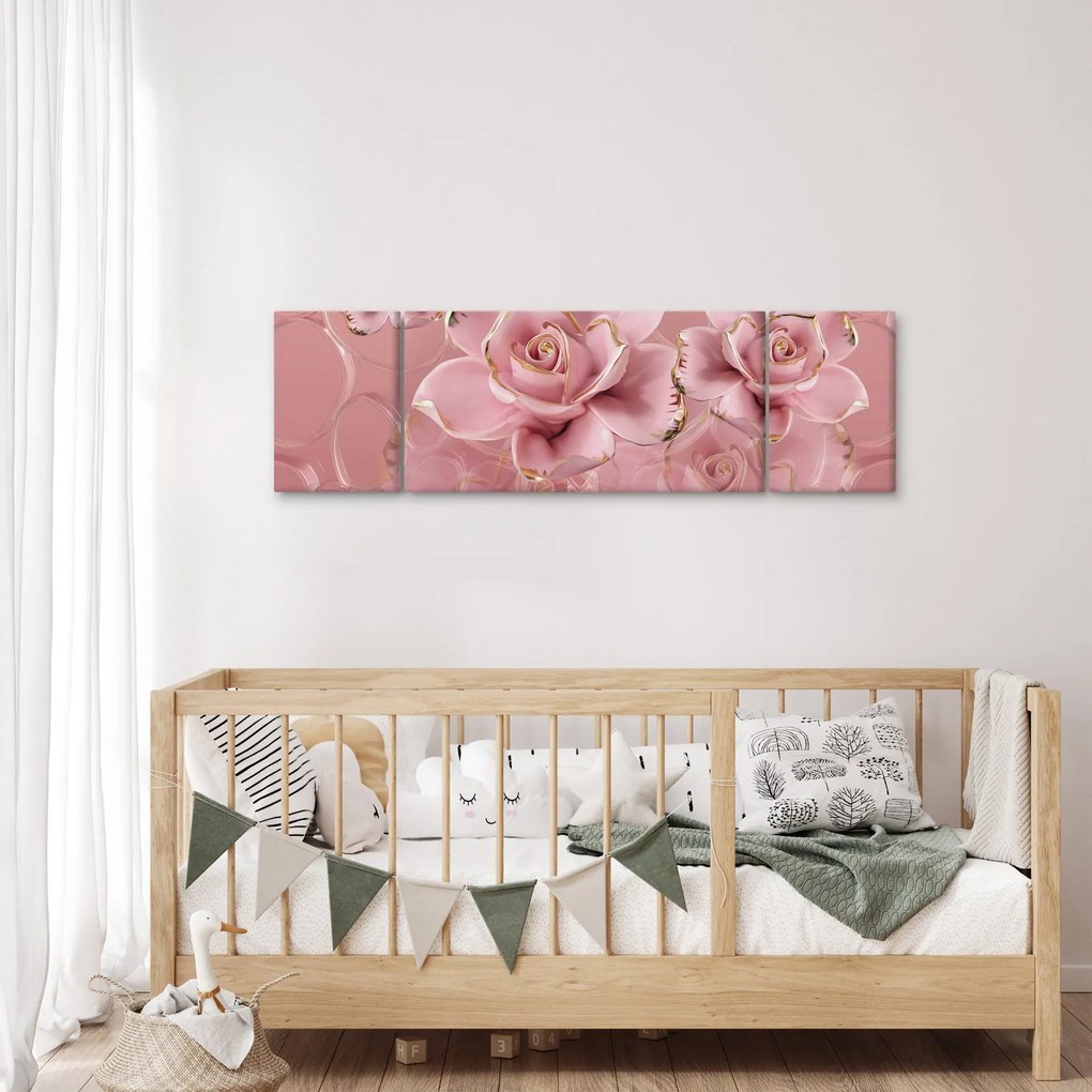 Obraz - Dekoracje kwiatowe (170x50 cm)