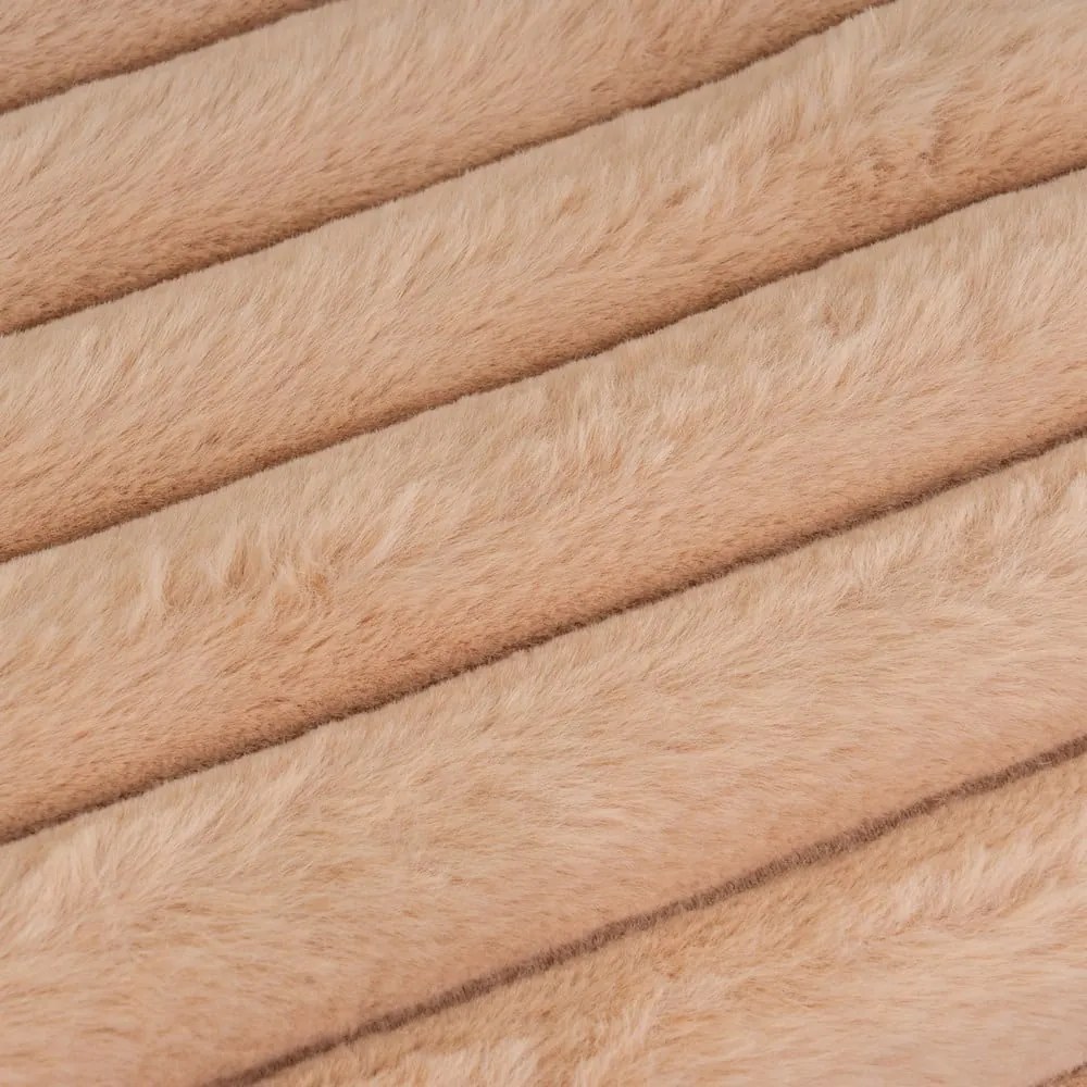 Jasnobrązowy koc z mikropluszu 130x160 cm Fur Velvet – Casa Selección