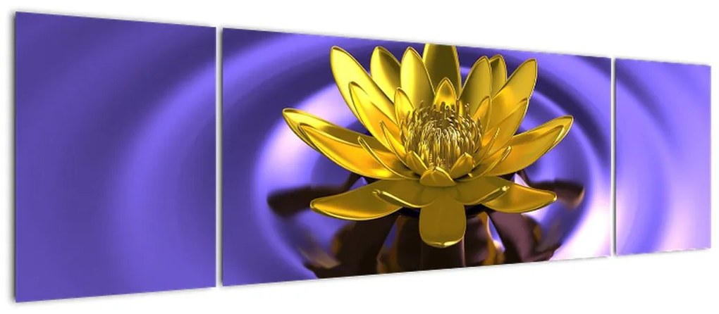 Obraz - Lilia wodna (170x50 cm)