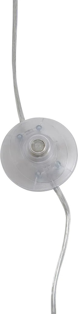 Nowoczesna lampa łukowa chromowana z białym kloszem - Arc Basic