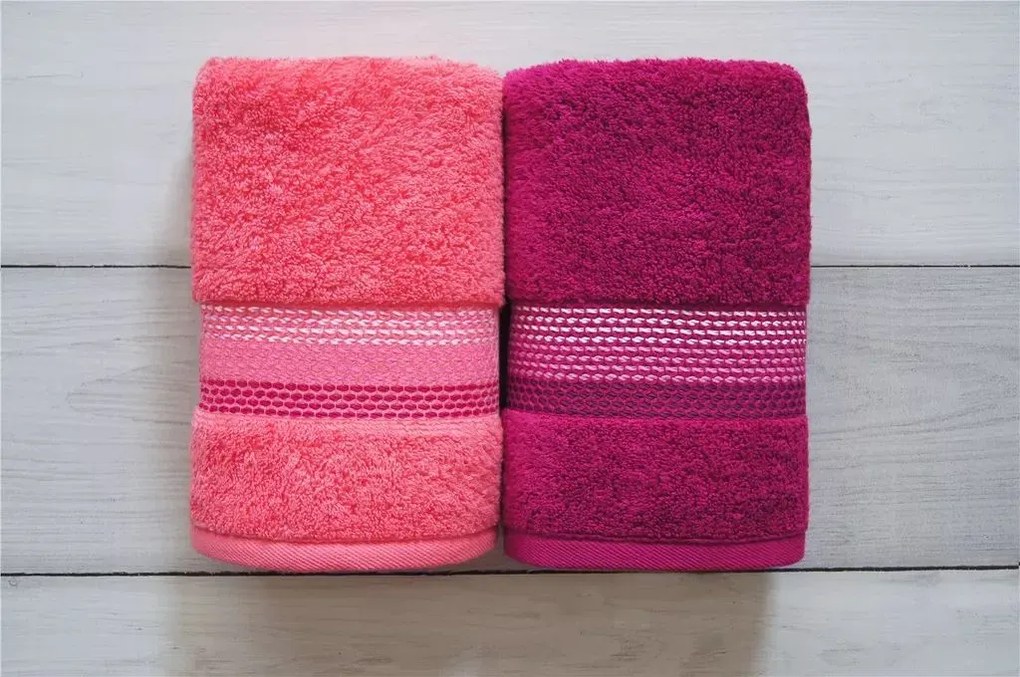 Ręcznik bawełniany Frotex Ombre 50x90 fuksja GRENO