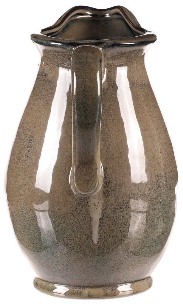 Dzban ceramiczny szary, 18 x 20 x 28 cm, duży, 28 cm