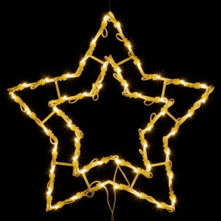 Świąteczna dekoracja LED w oknie - Gwiazda - 40 cm