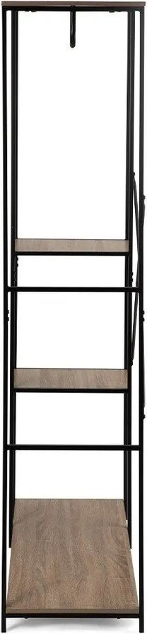 Czarny stalowy zestaw do przedpokoju 90x170x40 cm Aris – Bonami Essentials