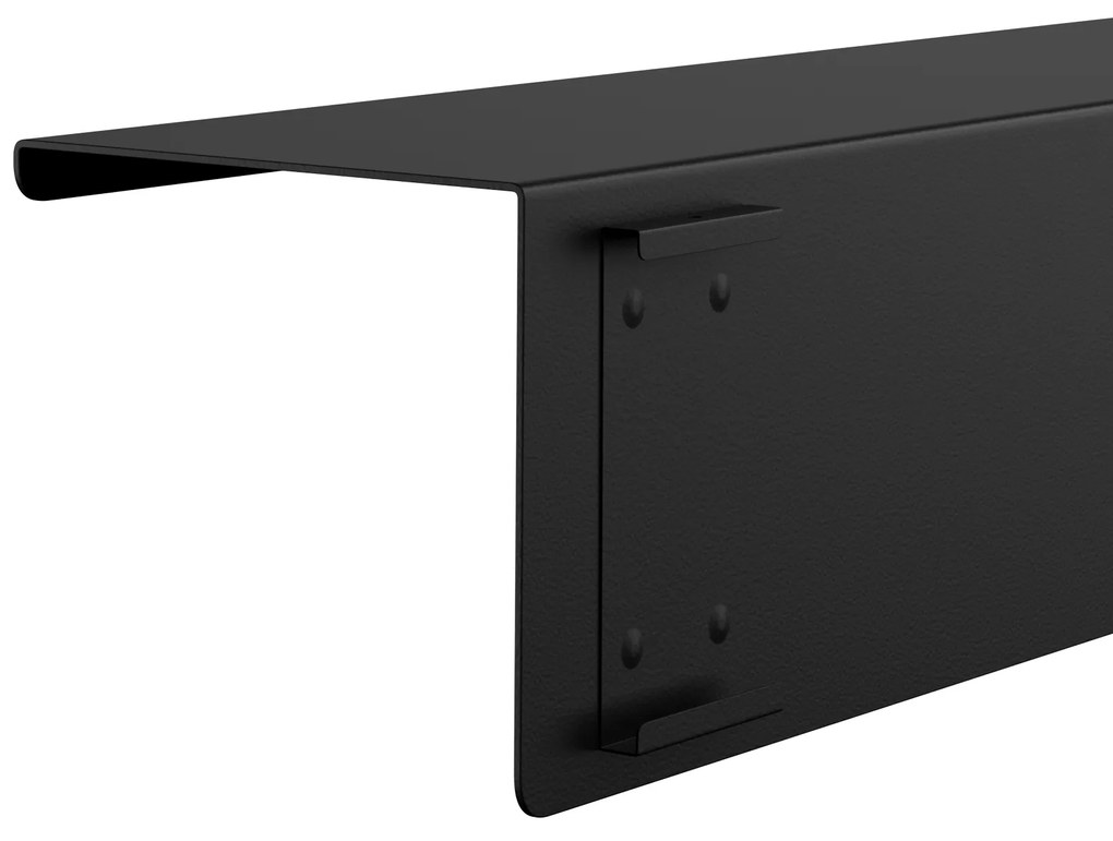 Półka wisząca JOANNE 400 mm, czarna