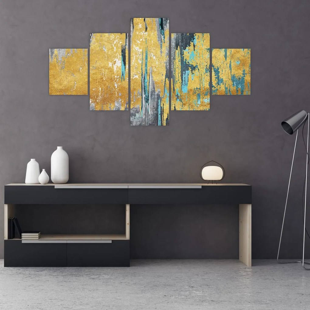 Obraz - Złoty wzór (125x70 cm)