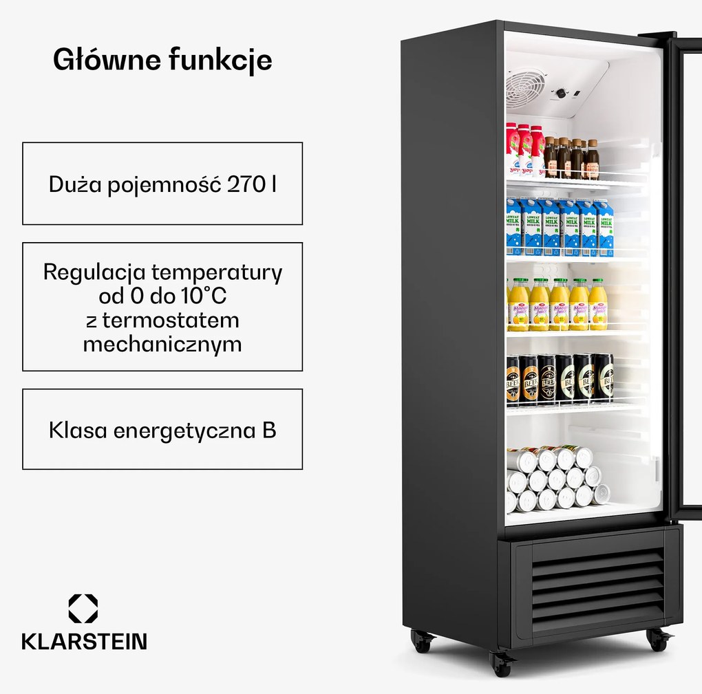 Klarstein GrandCooler lodówka na napoje, 270 l
