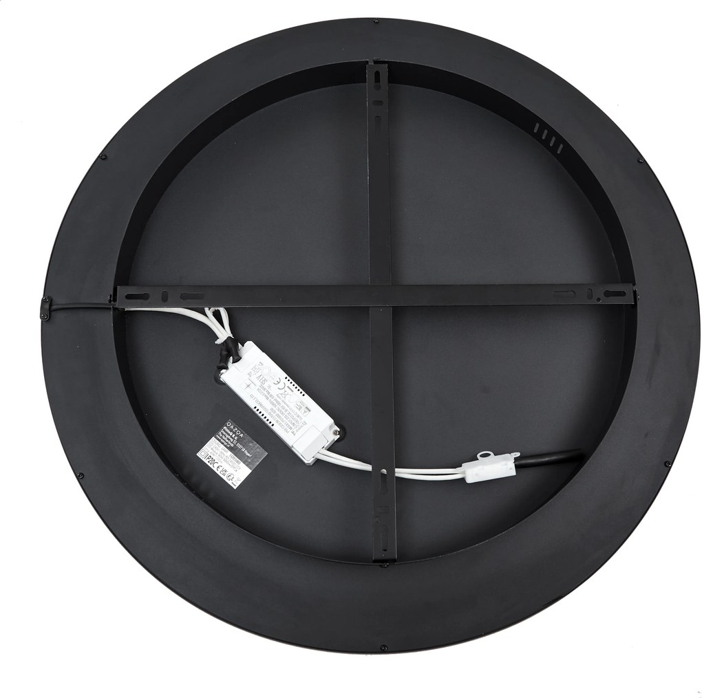 Designerska lampa sufitowa czarna z białym, w zestawie LED z 3-stopniowym ściemnianiem - Xavi