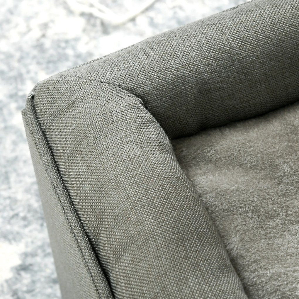 PawHut Jaskinia dla Kotów 2 Poziomy Łóżko z Poduszką Zielony | Aosom PL