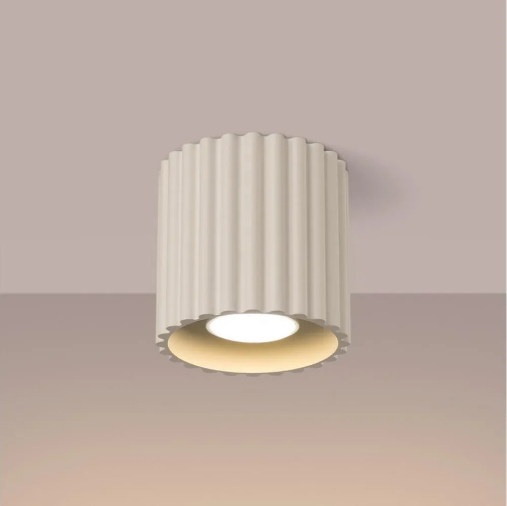 Brilagi - Oprawa punktowa LED SFERA 1xGU10/10W/230V Ø 10 cm kremowa