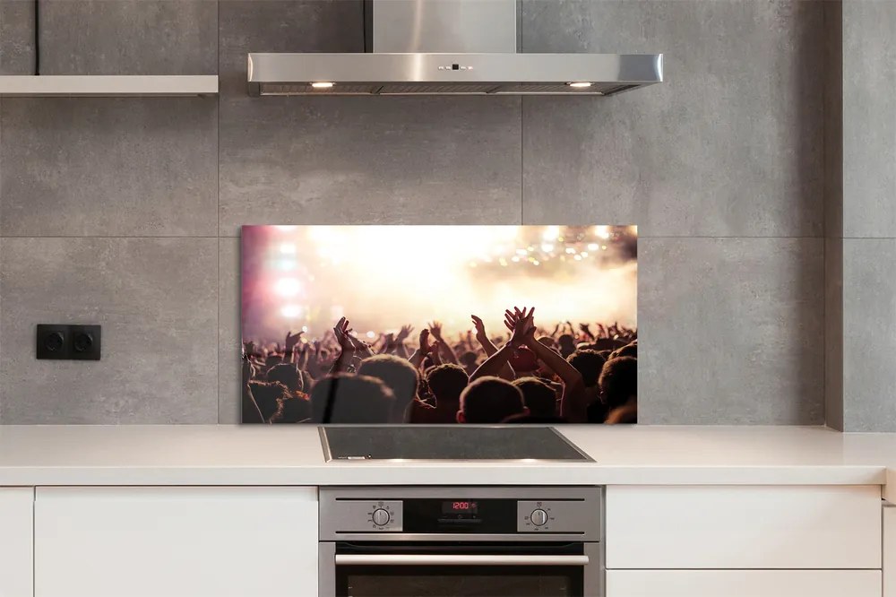 Szklany Panel Tłum na Koncercie