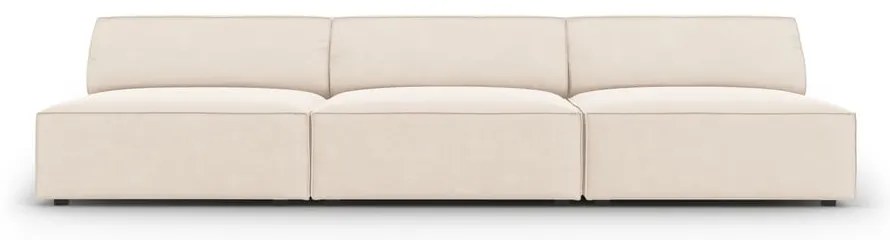 Kremowa aksamitna sofa 240 cm Jodie – Micadoni Home