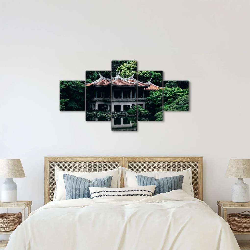 Obraz z japońskiego ogrodu narodowego (125x70 cm)